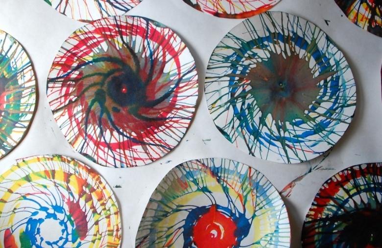 Spin painting