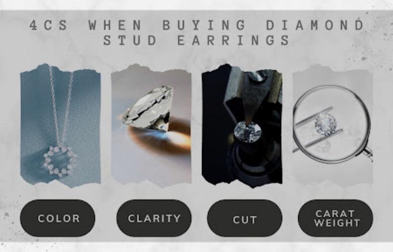 Be Aware of the 4Cs When Buying Diamond Stud Earrings