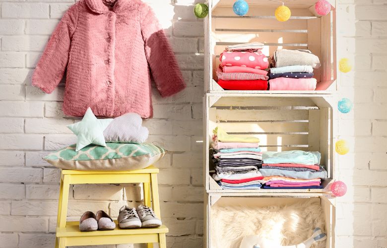 Hang Clothes and Add Storage Bins