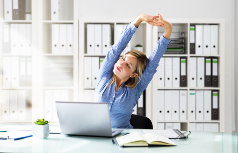 Try Some Simple Stretches at Your Desk