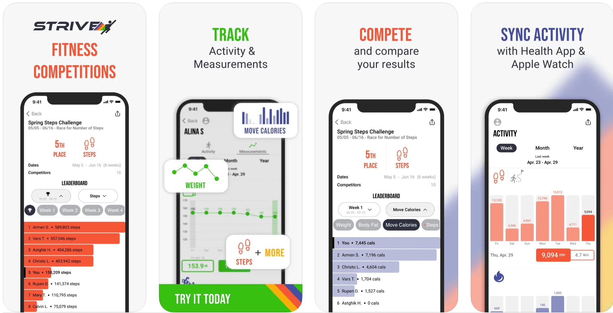Strive Competitions - Fitness Challenge App