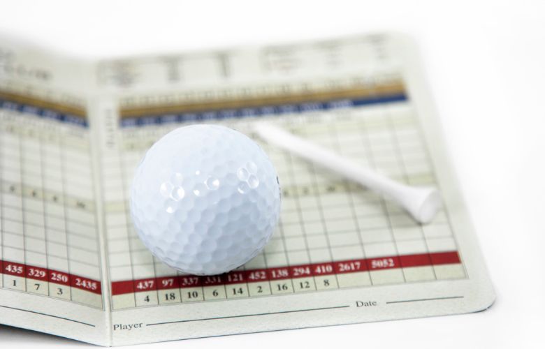 scorecard holder golf