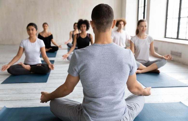 Teaching Yoga lesson